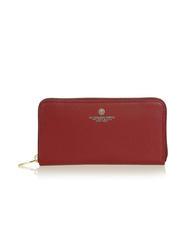 SPALDING TIFFANY Cartera grande de piel con cremallera rojo - Carteras Mujer - 1