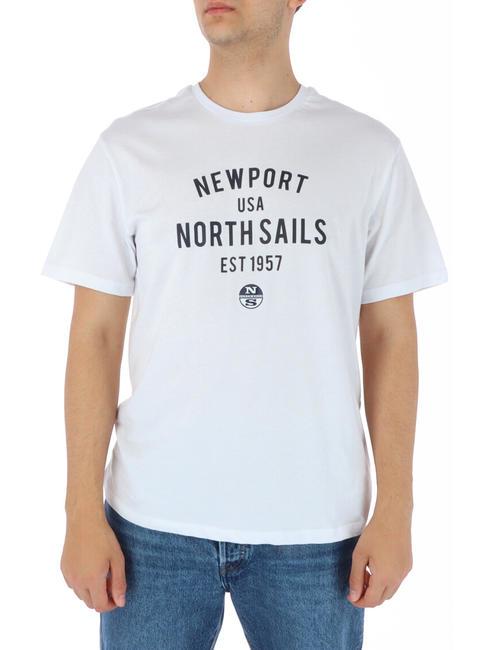 NORTH SAILS NEWPORT USA Camiseta de algodón blanco - camiseta