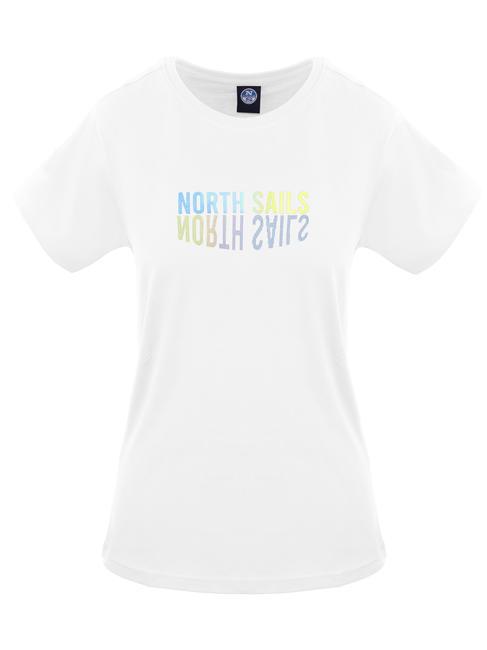 NORTH SAILS LOGO MIRROR Camiseta de algodón blanco - camiseta
