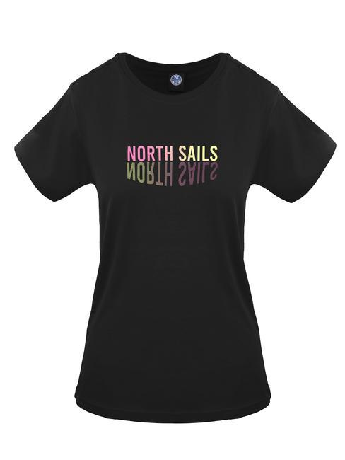 NORTH SAILS LOGO MIRROR Camiseta de algodón negro - camiseta
