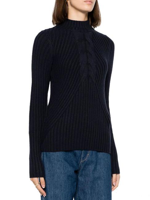 LIUJO JEWELS Jersey de cuello alto en mezcla de lana NEGRO - Suéteres de mujer