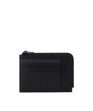 PIQUADRO W122 Monedero y tarjetero de piel negro - Carteras Hombre - 1