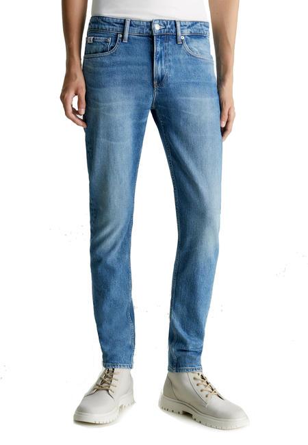 CALVIN KLEIN SLIM TAPER Vaqueros ajustados mezclilla ligera - Jeans