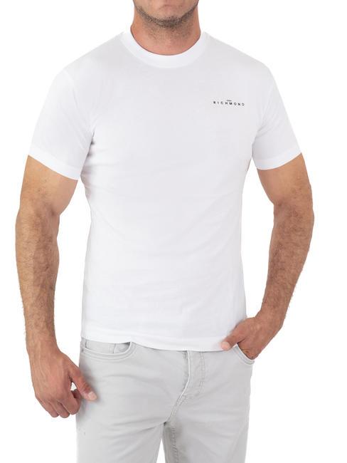JOHN RICHMOND NEMOL Camiseta de algodón óptico blanco - camiseta