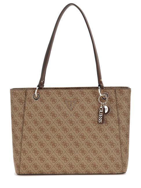 GUESS NOELLE Bolsa de la compra logotipo de café con leche / marrón - Bolsos Mujer