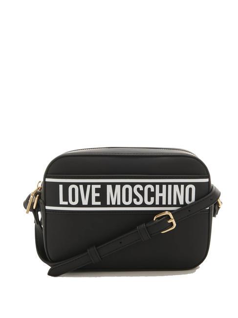 LOVE MOSCHINO PRINT BAG Bolso de hombro para cámara negro - Bolsos Mujer