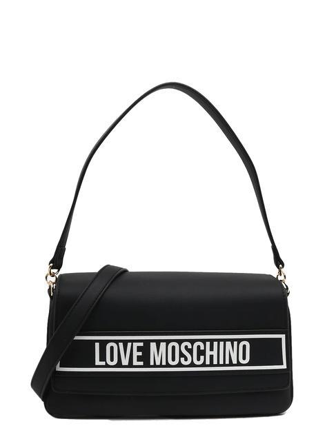 LOVE MOSCHINO PRINT BAG Bolso bandolera con bandolera negro - Bolsos Mujer