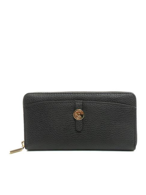 Coccinelle Dora Cartera Grande De Piel Con Cremallera Negro