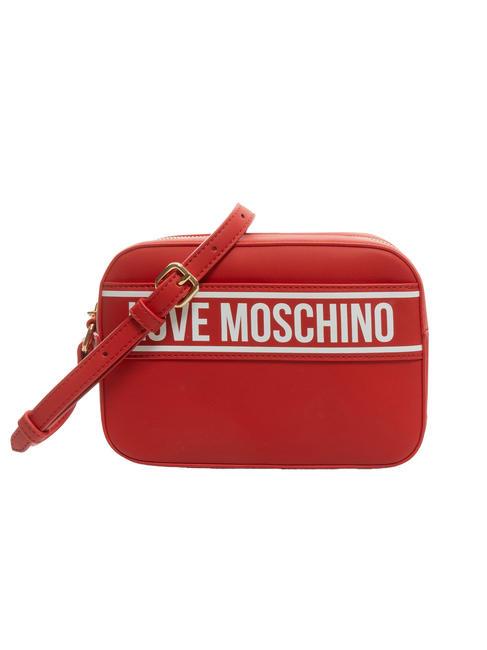 LOVE MOSCHINO PRINT BAG Bolso de hombro para cámara rojo - Bolsos Mujer