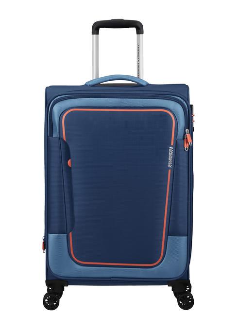 AMERICAN TOURISTER PULSONIC Carro expandible mediano COMBATE NAVY - Trolley Semirrígidos