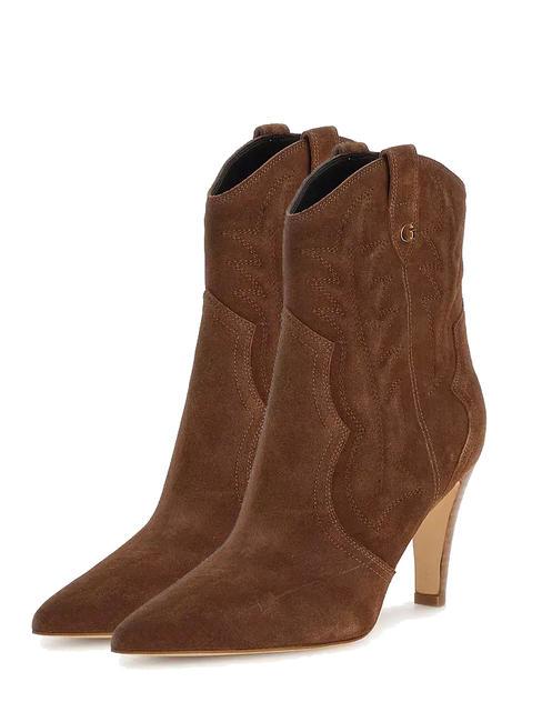 GUESS CALLE Botines de piel marrón - Zapatos Mujer
