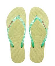 HAVAIANAS SLIM GLITTER FLOURISH Chanclas de goma - Zapatos Mujer