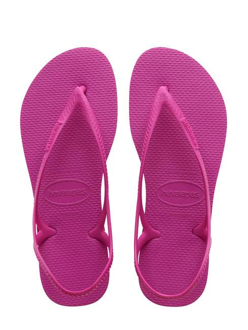 HAVAIANAS SUNNY II Sandalias de dedo con tiras chicle de rosa - Zapatos Mujer