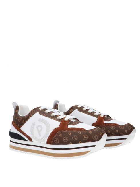 POLLINI HERITAGE FOREVER Zapatillas con plataforma marrón/marrón/blanco - Zapatos Mujer