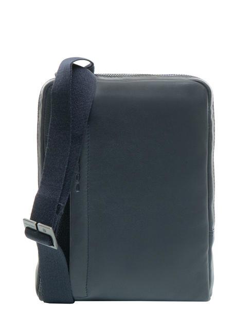 PIQUADRO PAN Monedero pequeño de piel azul - Bandoleras Hombre