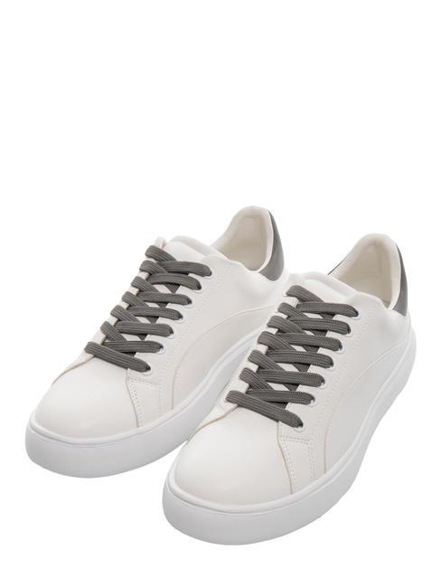 TRUSSARDI YRIAS Zapatillas blanco/gris acero/blanco - Zapatos Mujer