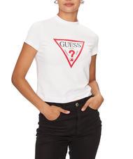 GUESS TRIANGLE STRASS Camiseta con tachuelas purwhite - camiseta - 1