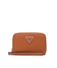 GUESS MERIDIAN Cartera con cremallera alrededor COGNAC - Carteras Mujer - 1