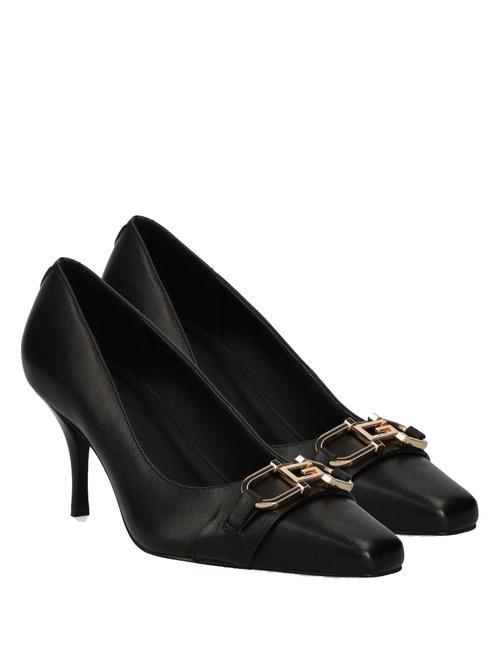 GUESS SILOW Zapatos de salón de cuero negro1 - Zapatos Mujer