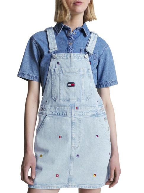 TOMMY HILFIGER TOMMY JEANS Dungaree Peto vaquero mezclilla ligera - Ropa de mujer