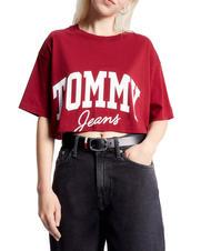 TOMMY HILFIGER TOMMY JEANS New Varsity Camiseta de algod&oacute;n rojo - camiseta - 1