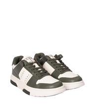 TOMMY HILFIGER TOMMY JEANS Leather Cupsole Zapatillas de piel verde peltre/crudo - Zapatos Hombre - 1