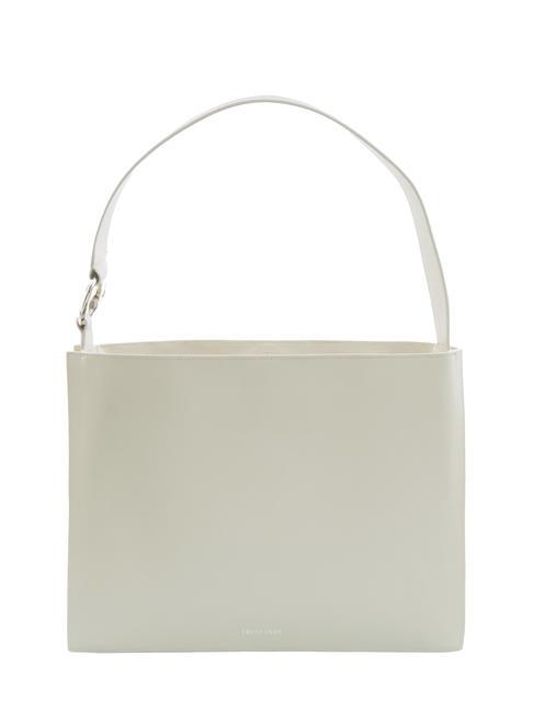TRUSSARDI OBELIA Bolso bandolera en piel reciclada blanquecino - Bolsos Mujer
