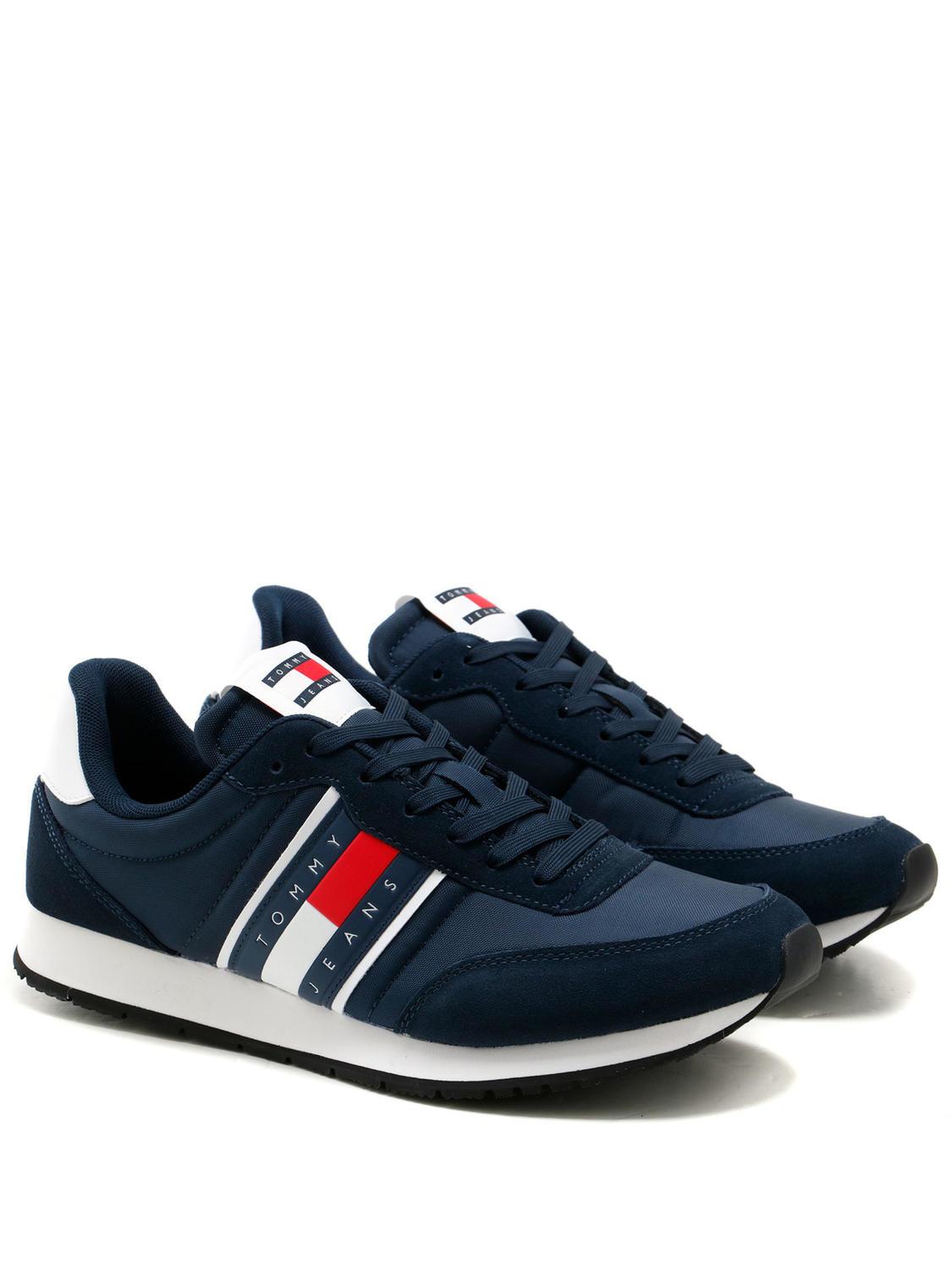 Tommy Hilfiger Tommy Jeans Runner Casual Zapatillas Noche Oscura Azul  Marino - ¡Compra A Precios De Outlet!