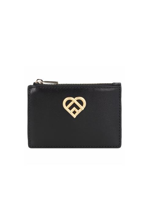 FURLA MY JOY Estuche para llaves de cuero negro - Llaveros