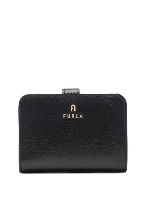 FURLA CAMELIA COMPACT Cartera pequeña de piel negro - Carteras Mujer