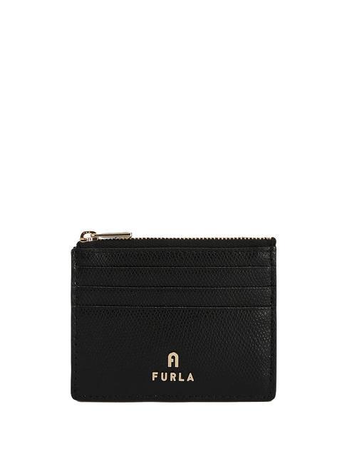 FURLA CAMELIA Tarjetero/monedero de piel negro - Carteras Mujer