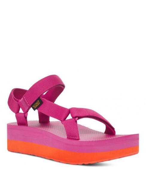TEVA FLATFORM UNIVERSAL Sandalia rosa violeta/naranjada - Zapatos Mujer