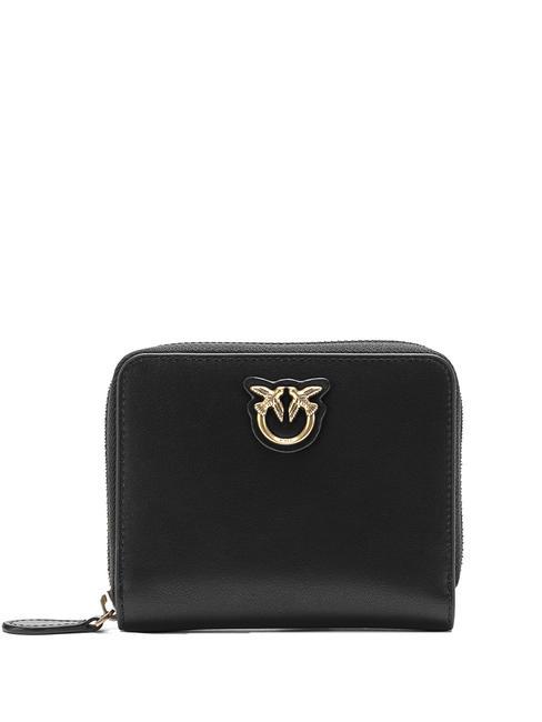 PINKO TAYLOR Cartera con cremallera alrededor negro-oro antiguo - Carteras Mujer