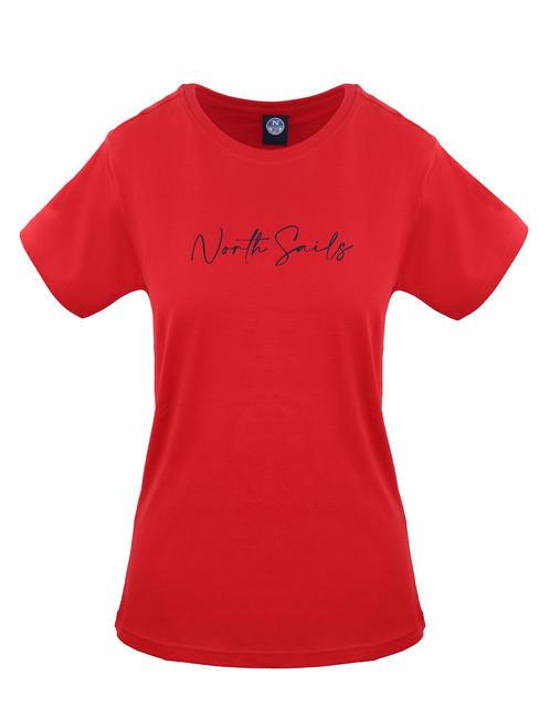 NORTH SAILS LOGO Camiseta de algodón rojo - camiseta