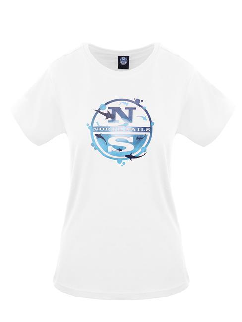 NORTH SAILS OCEAN LOGO Camiseta de algodón blanco - camiseta