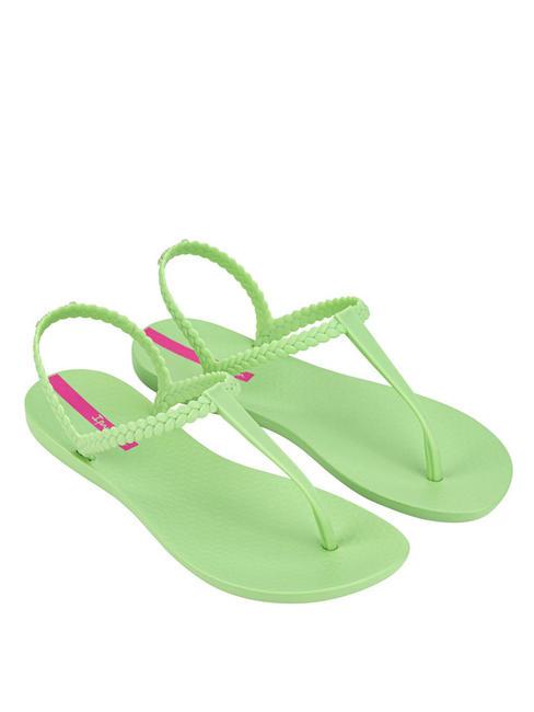 IPANEMA CLASS BASIC Sandalias chanclas verde/verde/rosa - Zapatos Mujer