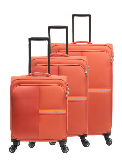 AMERICAN TOURISTER BRIGHT LIFE Juego de 3 carros: cabina, mediano, grande pimentón picante - Set Trolley