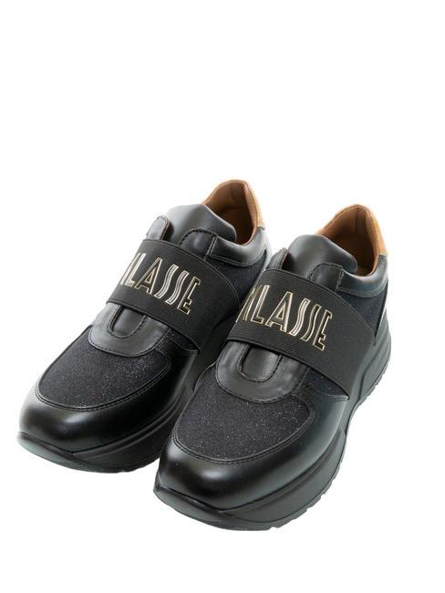ALVIERO MARTINI PRIMA CLASSE GEO CLASSIC Zapatillas con plataforma y aplicación de purpurina ner / gebei - Zapatos Mujer