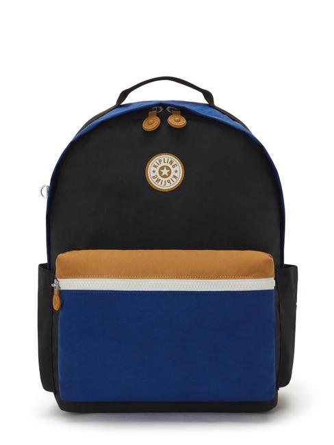 KIPLING DAMIEN M Mochila con soporte para portátil de 13" dúo azul beige - Mochilas Escuela & Tiempo Libre