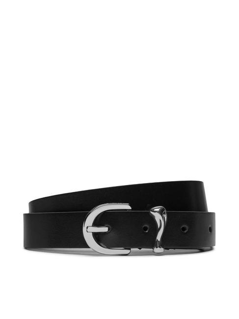 CALVIN KLEIN CK MUST Organic Loop Cinturón de piel fabricado en Italia. negro - Cinturones