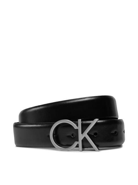 CALVIN KLEIN RE-LOCK CK Logo Cinturón de cuero ckblack - Cinturones