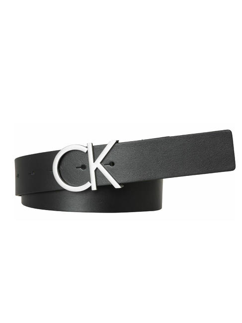 CALVIN KLEIN  Cinturón de piel MONOGRAM negro - Cinturones