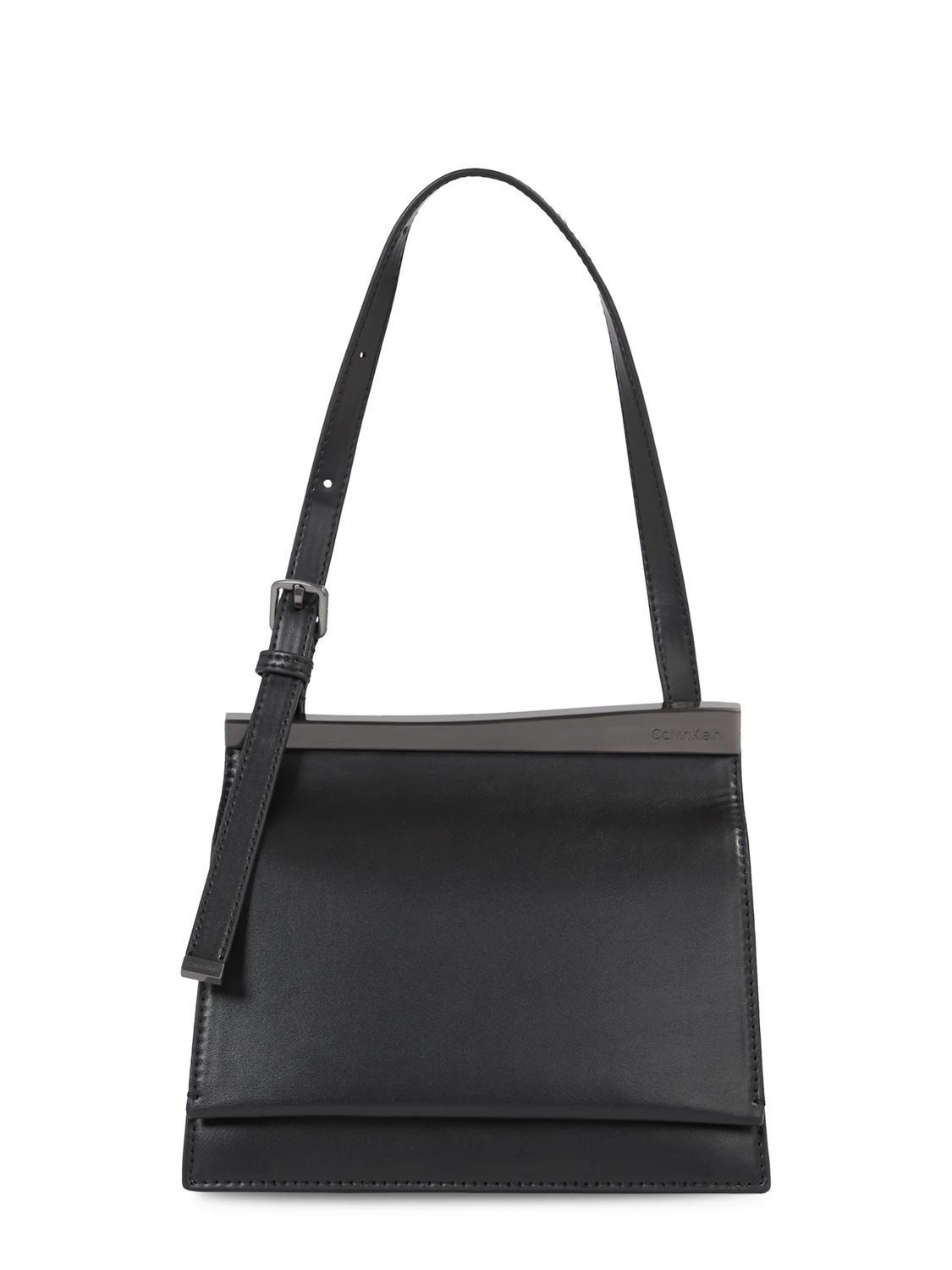 Calvin Klein Metal Edge Bolso Bandolera Con Solapa Ckblack