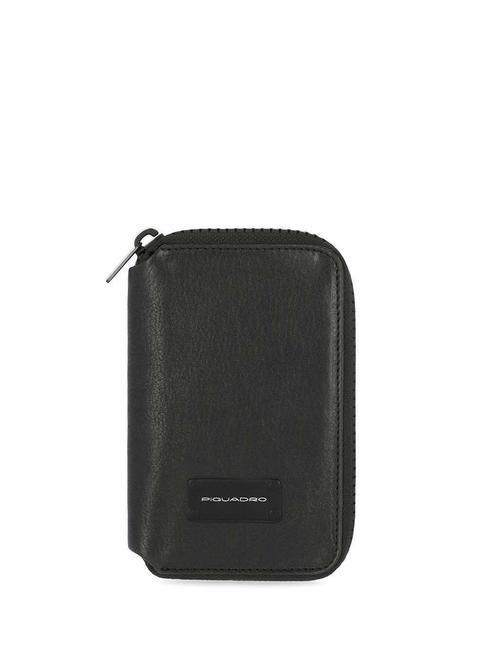 PIQUADRO HARPER  Cartera vertical de piel negro - Carteras Hombre