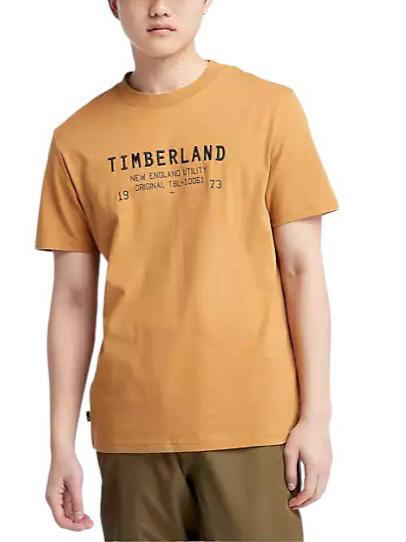 TIMBERLAND SS ROC CARRIER Camiseta de algodón bota de trigo - camiseta