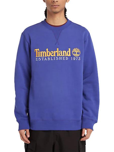 TIMBERLAND ESTABILISHED 1973 Sudadera con cuello redondo clemátide azul wb - Sudaderas