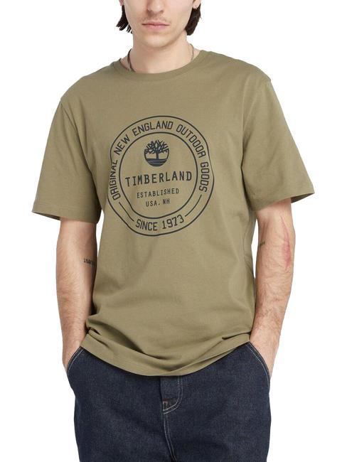 TIMBERLAND SS BRAND CARRIER Camiseta de algodón tierra cassel - camiseta