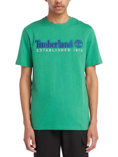 TIMBERLAND ESTABILISHED 1973 Camiseta de algodón verde celta wb - camiseta