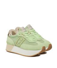 LIUJO DREAMY 02 Zapatillas con plataforma verde claro/oro claro - Zapatos Mujer - 1