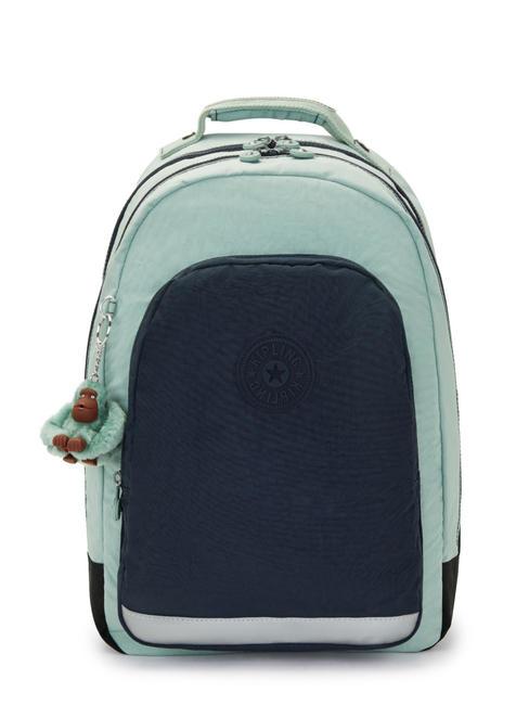 KIPLING CLASS ROOM Mochila grande bloque verde mar - Mochilas Escuela & Tiempo Libre